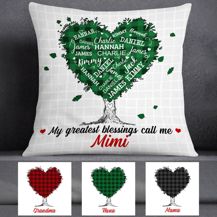Personalized Grandma Tree Word Art Pillow FB261 65O53 1