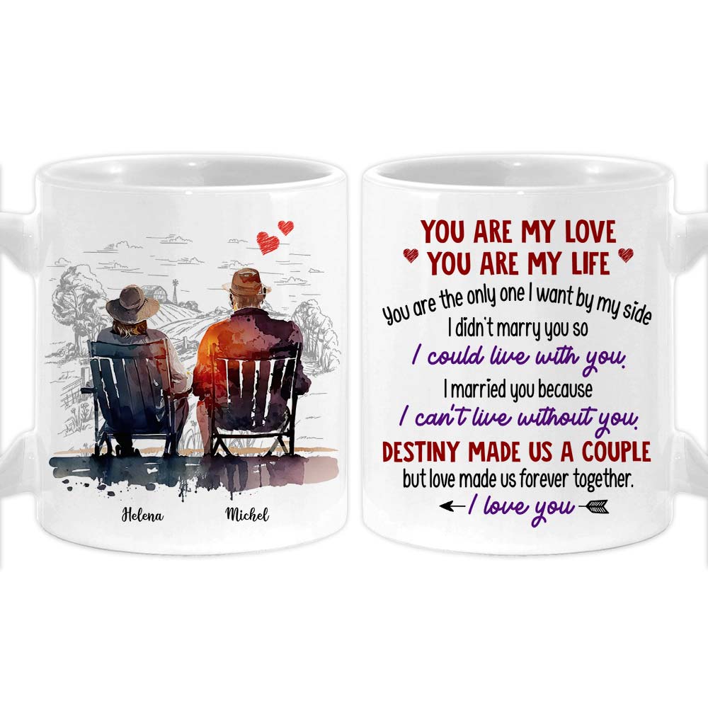 Personalized Couple Gift You Are My Love You Are My Life Mug 31268 Primary Mockup