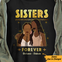 Personalized Sisters Forever BWA Friends T Shirt JL302 28O57 thumb 1
