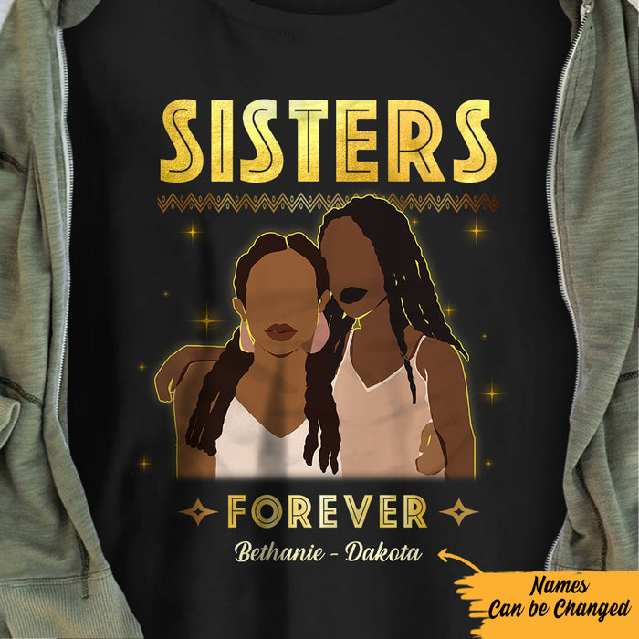 Personalized Sisters Forever BWA Friends T Shirt JL302 28O57 1