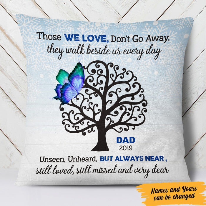Personalized Butterfly Memorial Mom Dad Pillow FB225 81O47 (Insert Included) 1