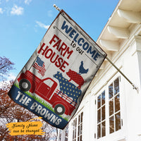Personalized Welcome To Our Farm House Flag JL212 95O47 thumb 1