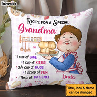 Personalized Gift Recipe For A Grandma Baking Pillow 31622 thumb 1