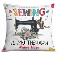 Personalized Love Sewing Girl Pillow DB31 95O34 thumb 1