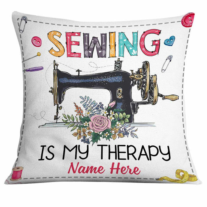 Personalized Love Sewing Girl Pillow DB31 95O34 1