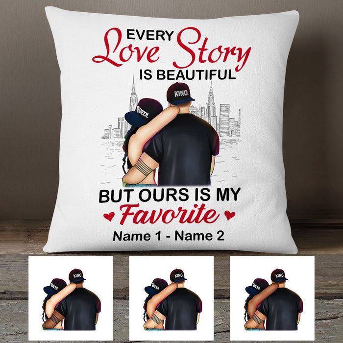 Personalized Husband Wife Couple Love Story Pillow MR85 30O53 (Insert Included) 1