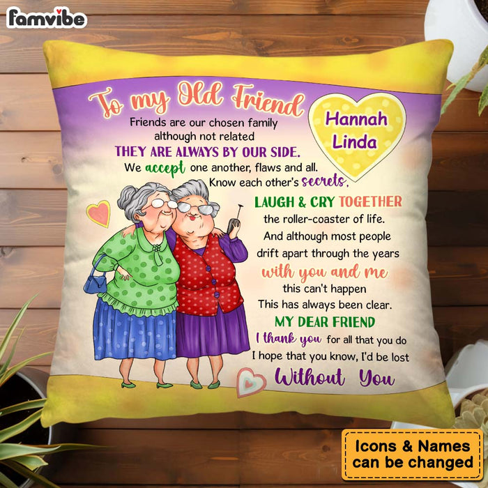Personalized Gift To My Old Friend Pillow 30922 1