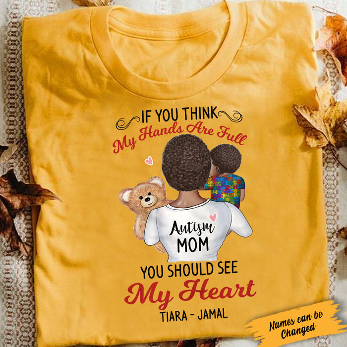Personalized Autism Mom BWA T Shirt AG32 85O34 1