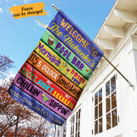 Personalized Pool Bar Rules Flag AG182 85O65 thumb 1