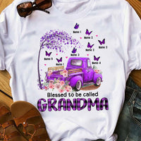 Personalized Grandma Mom Butterfly T Shirt MY51 73O58 thumb 1