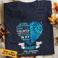 Personalized Heaven In Our Home Dad Memorial T Shirt JL292 73O53 thumb 1