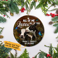 Personalized Cow Couple All Of Me  Ornament SB143 67O65 thumb 1