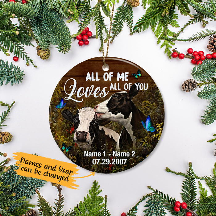 Personalized Cow Couple All Of Me  Ornament SB143 67O65 1
