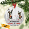 Personalized Deer Hunting Couple Christmas  Ornament SB102 65O34 1