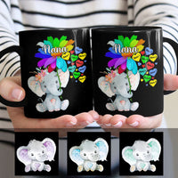 Personalized Mom Grandma Elephant Mug AP33 30O60 thumb 1