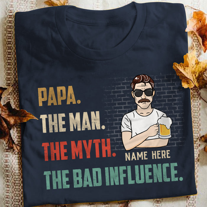 Personalized Dad Grandpa The Man T Shirt MR224 30O57 1