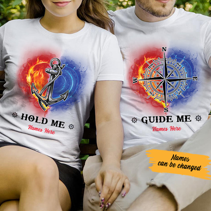 Personalized Hold Me Guide Me Love Couple T Shirt SB194 73O57 1