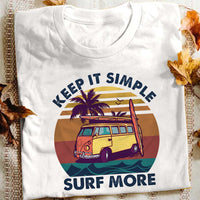 Surfing Keep It Simple White T Shirt JN153 95O36 thumb 1