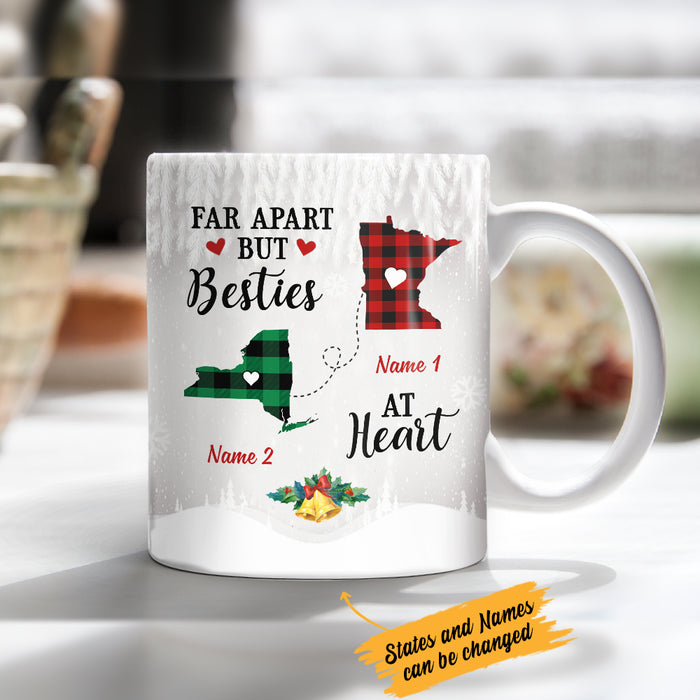 Personalized Besties At Heart Long Distance Mug SB221 30O47 1