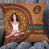 Personalized Yoga Girl Pillow NB201 87O53 1