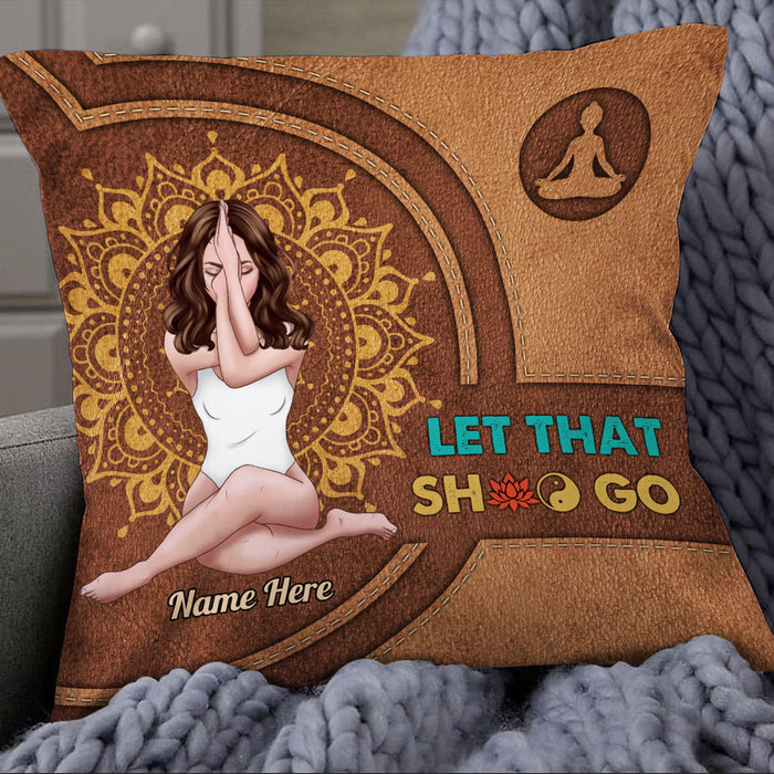 Personalized Yoga Girl Pillow NB201 87O53 1
