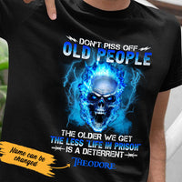 Personalized Skull  Old People  T Shirt AG101 87O53 thumb 1
