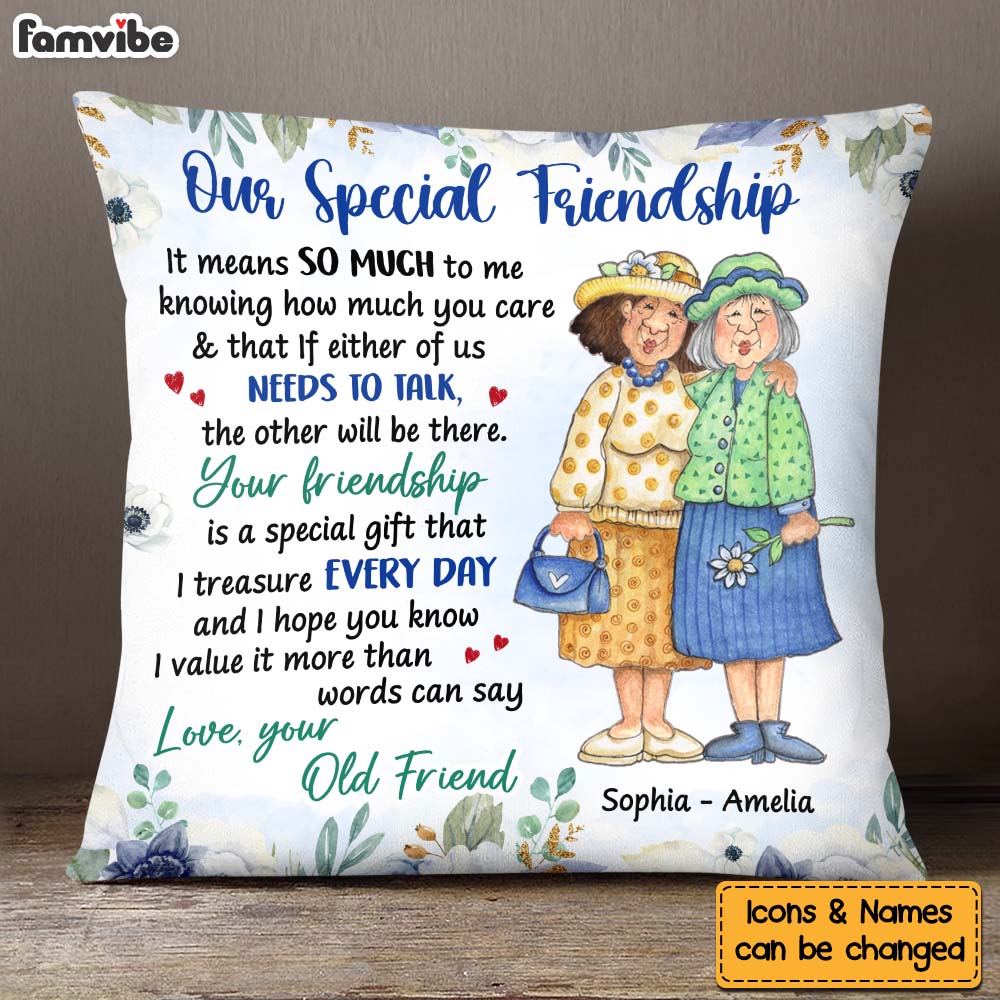 Personalized Gift For Friends Our Friendship Pillow 30209 Primary Mockup