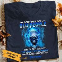 Personalized Skull  Old People  T Shirt AG101 87O53 thumb 1