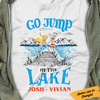 Personalized Jump in The Lake White T Shirt JL22 95O60 thumb 1