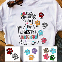 Personalized German Mama Oma Hunde Dog Mom Grandma T Shirt AP161 65O36 thumb 1