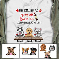 Personalized Cane E Vino Italian Dog And Wine T Shirt AP156 67O60 thumb 1