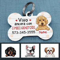 Personalized Dog Italian Cane Bone Pet Tag AP151 26O57 thumb 1