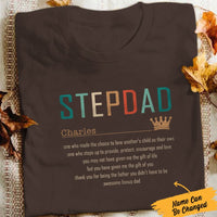 Personalized Step Dad  T Shirt MY303 85O57 thumb 1