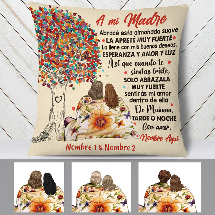 Personalized Mom Grandma Mamá Abuela Spanish Pillow AP265 30O60 (Insert Included) 1