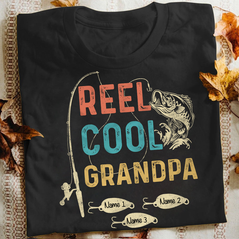Personalized Grandpa Fishing Cool T Shirt MR265 81O34