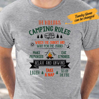 Personalized Camping Husband & Wife White T Shirt JN232 95O65 thumb 1
