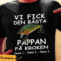 Personalized Dad Fishing Swedish Pappa Fiske T Shirt AP71 95O36 thumb 1