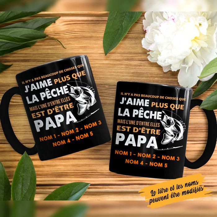 Personalized Dad Grandpa Fishing Père Grand-père La Pêche Mug AP93 87O58 1