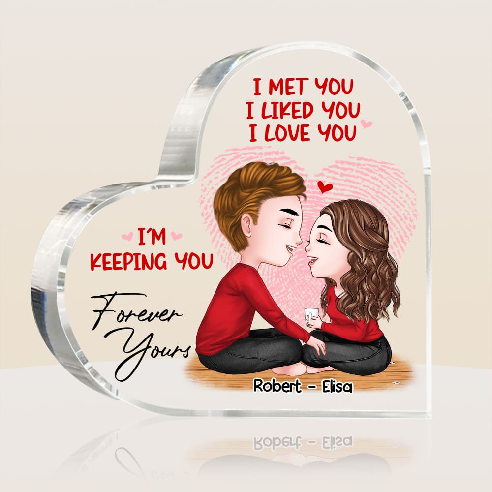Personalized Couple I Met You I Love You Acrylic Plaque 22719 Primary Mockup