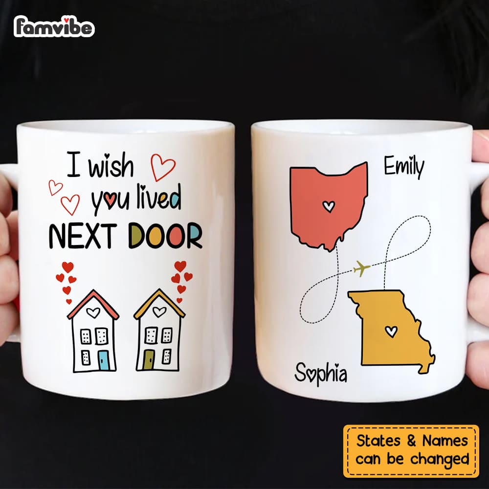 Personalized Gift for Long Distance Relationship Mug 23189 Primary Mockup