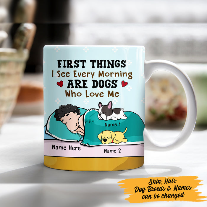 Personalized Dog Who Loves Me Mug JR261 29O47 1