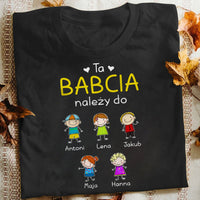 Personalized Grandma Grandpa Belongs Polish Babcia Dziadek T Shirt AP265 81O34 thumb 1