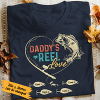 Personalized Fishing Dad Grandpa Reel Love T Shirt MY62 95O53 thumb 1