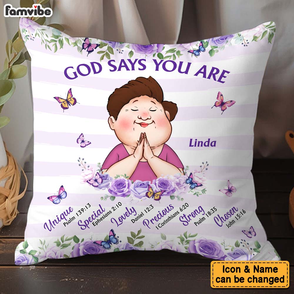 Personalized Gifts For Grandma God Says You Are Pillow 31481 Primary Mockup