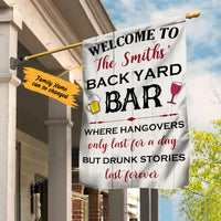 Personalized Backyard Bar Gardening Flag AG122 85O36 thumb 1