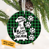 Personalized Best Dog Mom  Ornament OB153 85O53 thumb 1