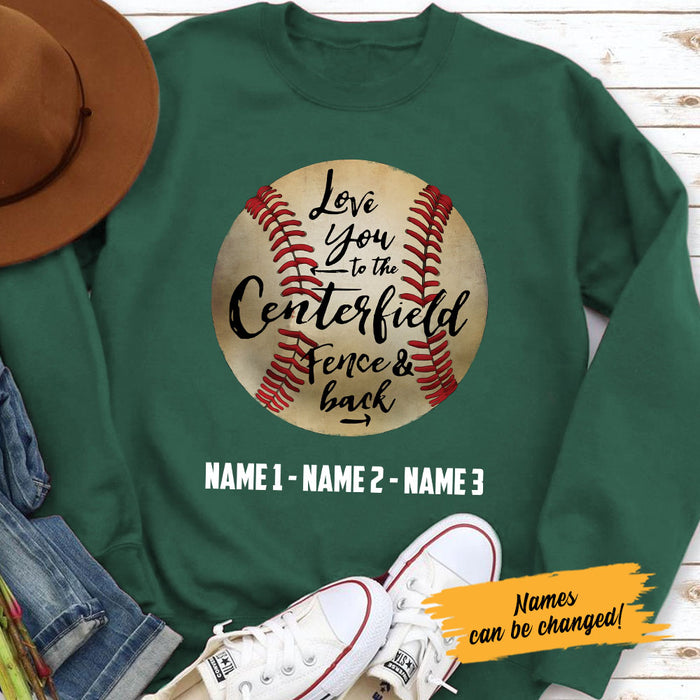Personalized Dad Baseball  Black Sweatshirt MY123 85O58 1