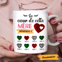 Personalized Mom Grandma Heart French Maman Grand-mère Cœur Mug AP124 95O47 thumb 1