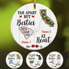 Personalized Besties At Heart Long Distance  Ornament SB301 30O47 1