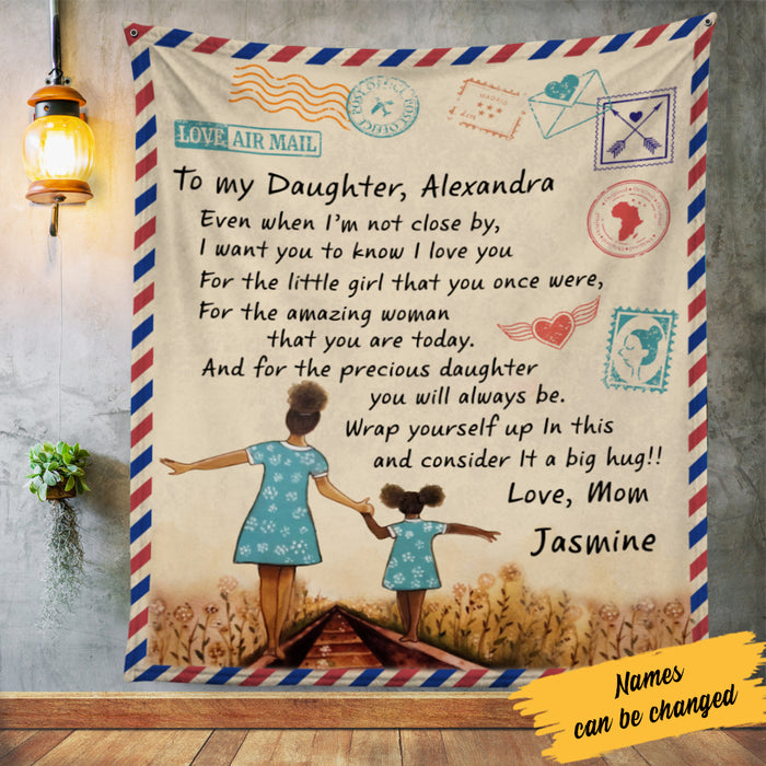 Personalized BWA Mom Letter Fleece Blanket AG51 85O57 1